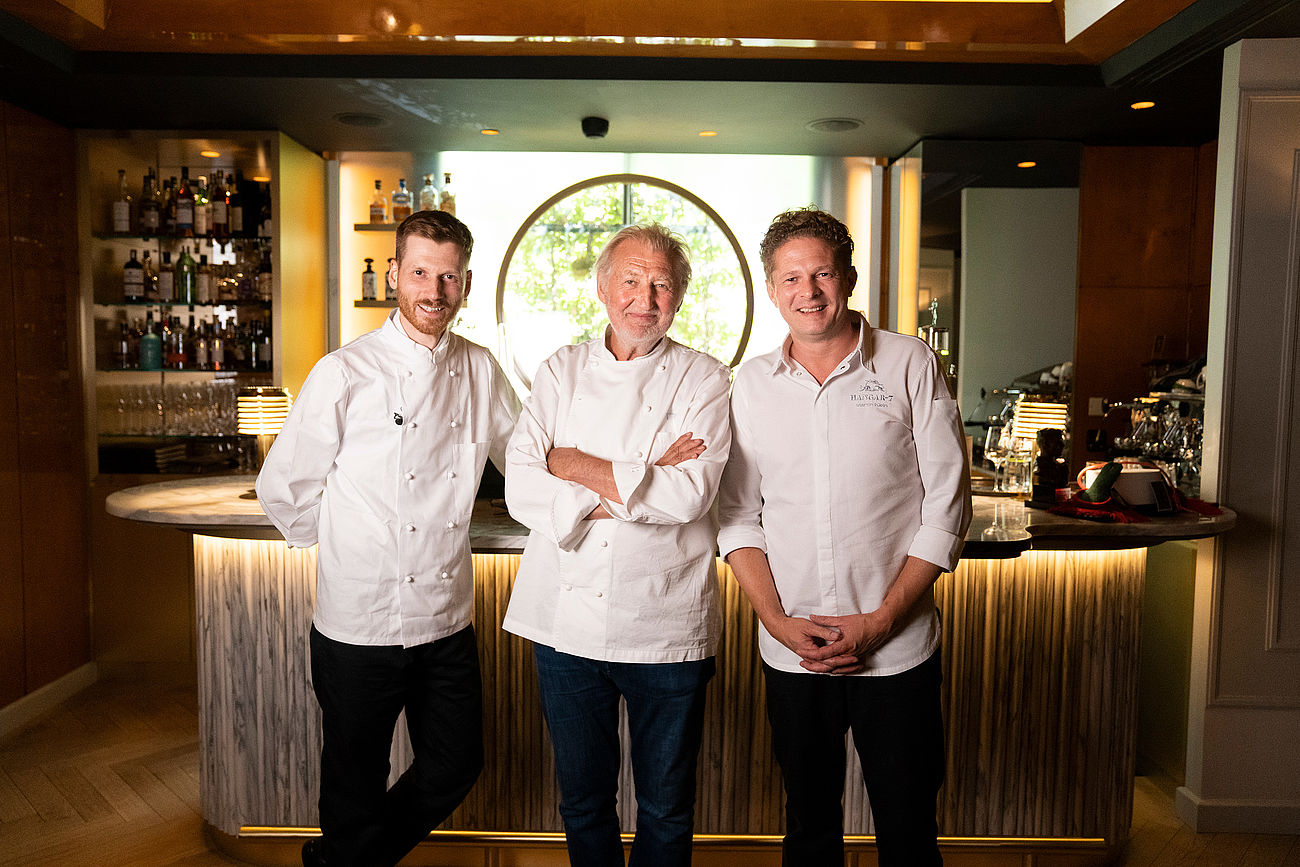 Johannes Nuding and Pierre Gagnaire at Restaurant Ikarus